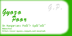 gyozo poor business card